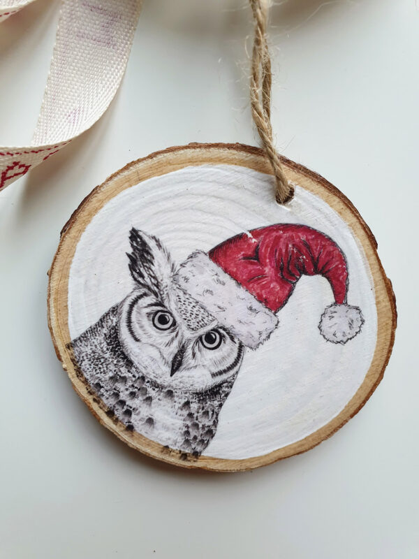 Owl Christmas decoration