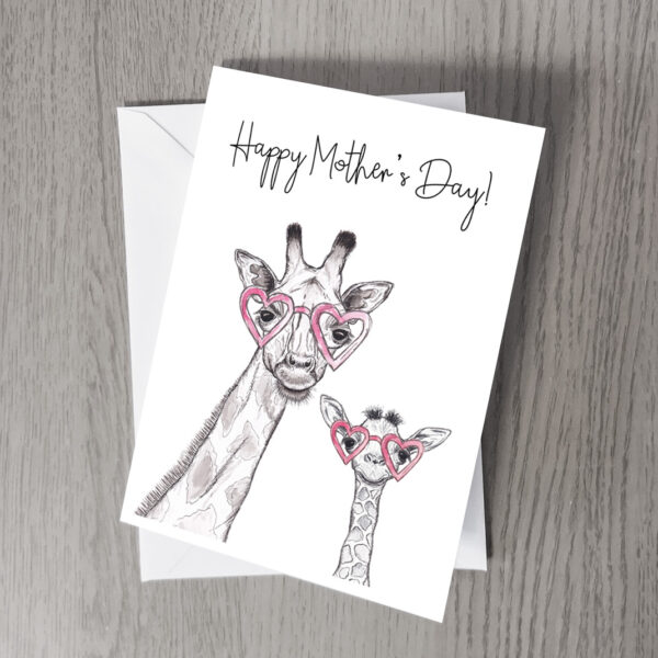 Mother's day Giraffe card